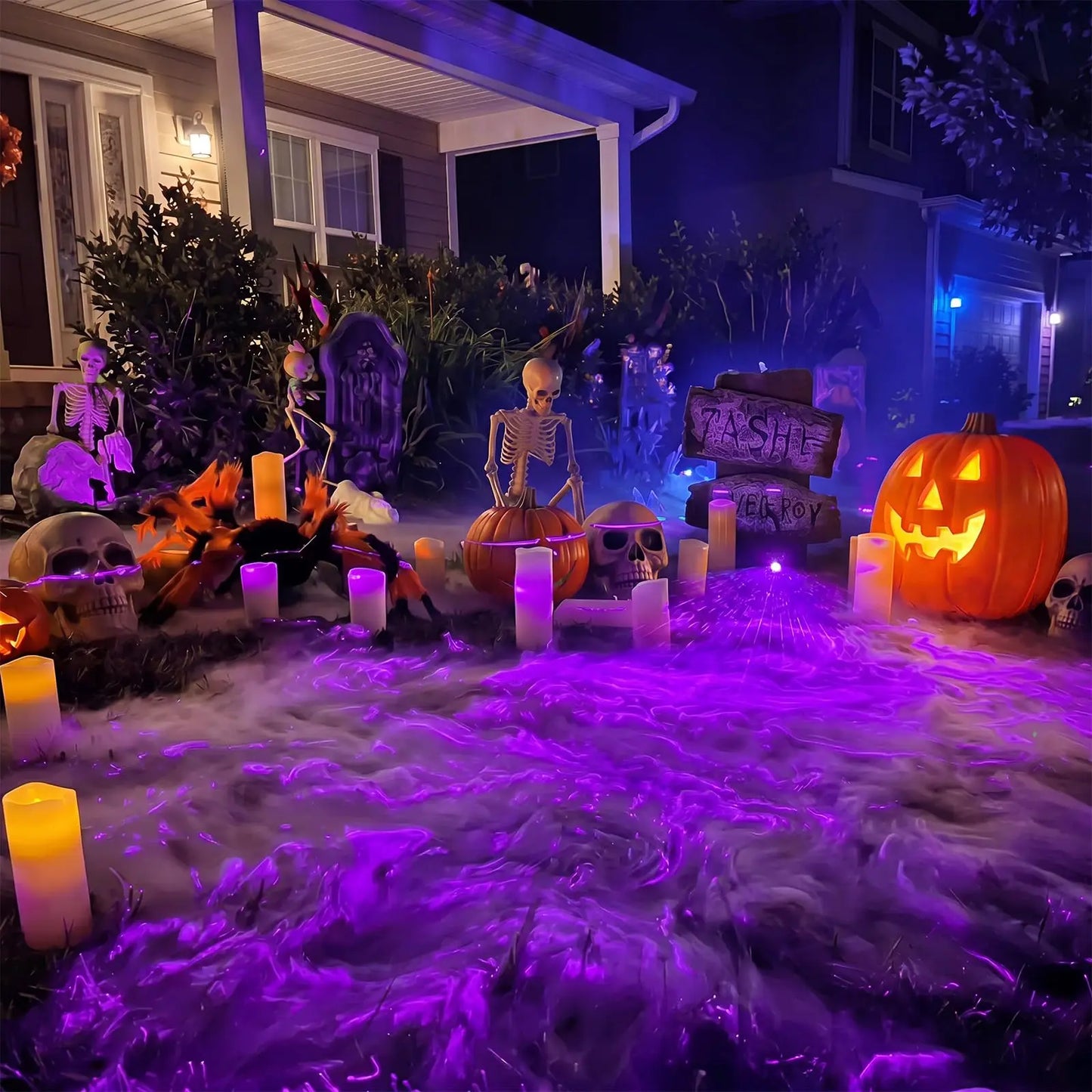 Halloween Laser Swamp Light Projector for Spooky Yard Decor