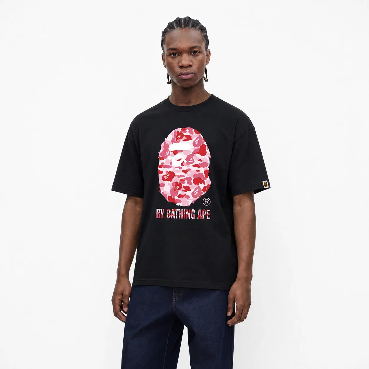 BAPE ABC Camo T-Shirt Black Pink