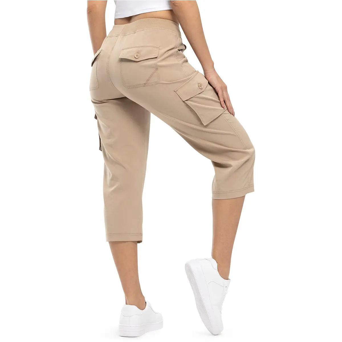 Sherlly Women's Plus Size Quick Dry Hiking Capris