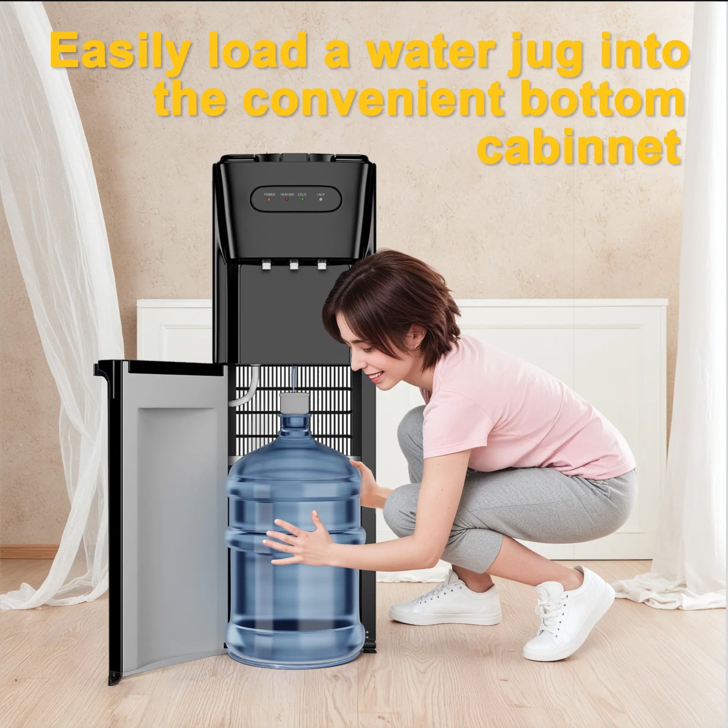 Bottom Loading Water Cooler Dispenser - Hot & Cold Water