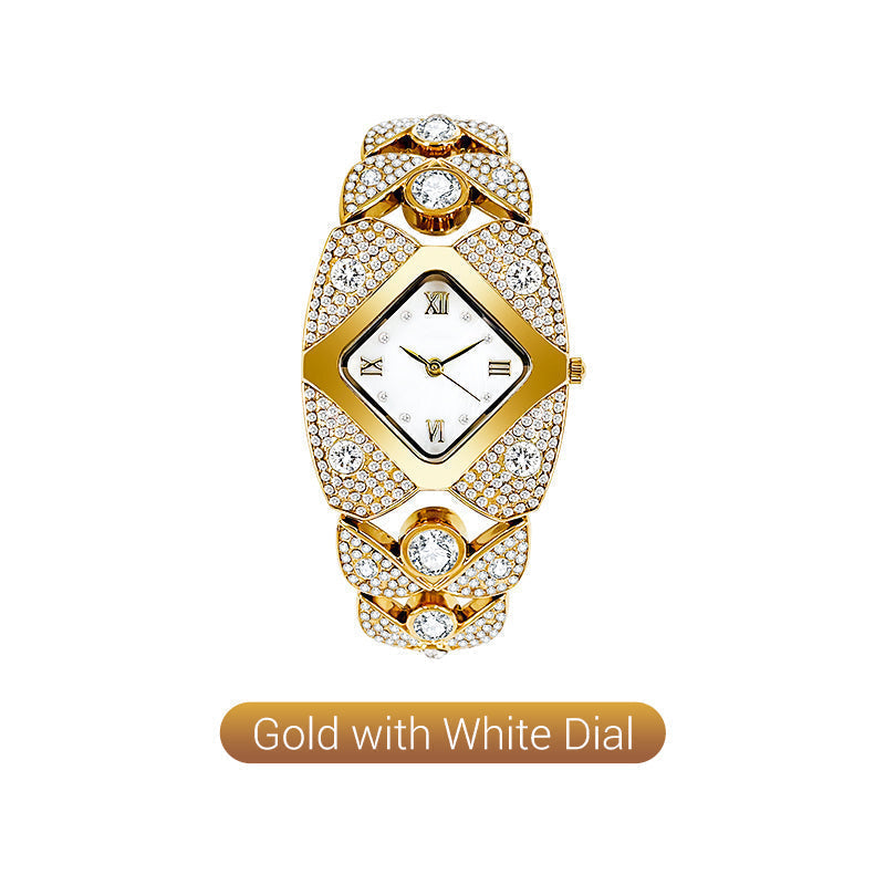 📢📢40% OFF !! ⏰Retro Quartz Watch with Sparkling Rhinestones⌚