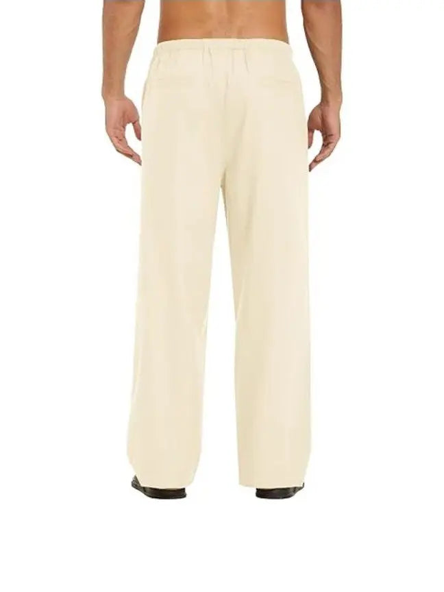 Sherlly Linen Yoga Beach Pants - Adjustable Comfort Fit