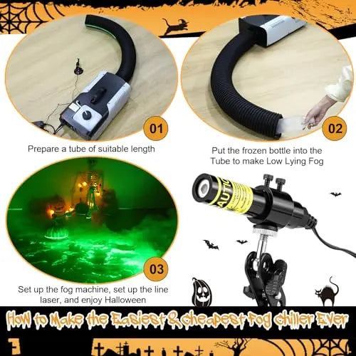 Halloween Laser Swamp Light Projector for Spooky Yard Decor