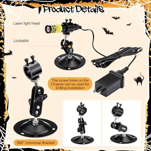 Halloween Laser Swamp Light Projector for Spooky Yard Decor