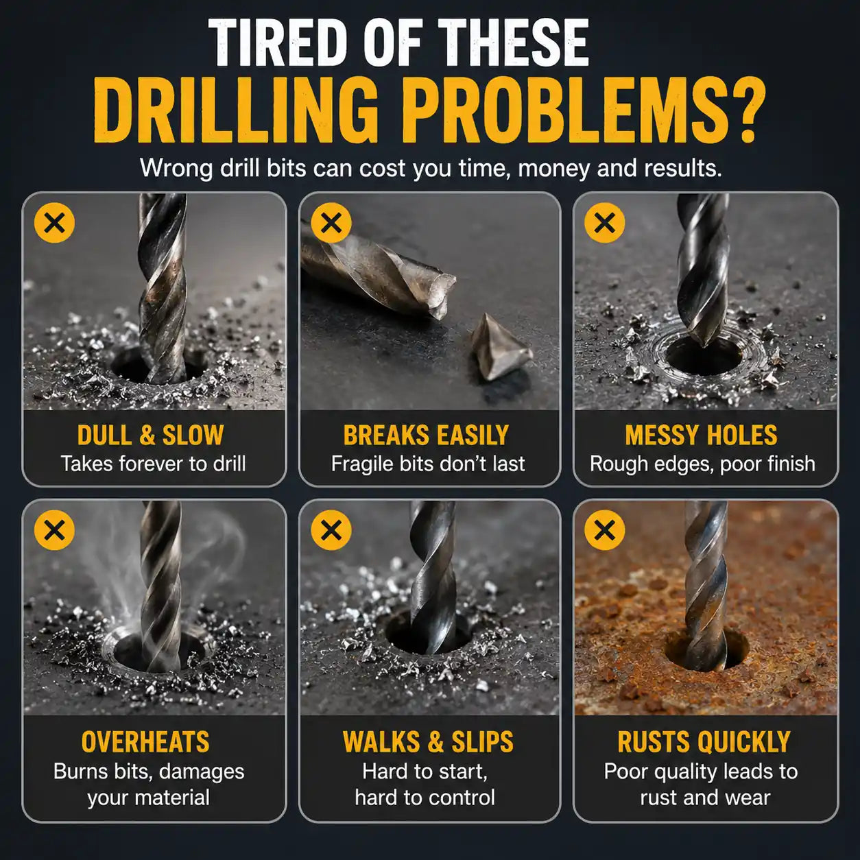 Metalworking Ldeal For Drilling,Titanium-Plated High Speed Steel Drill Bits Set for,Screwing,Boring,Carving,Cutting & Polishing.