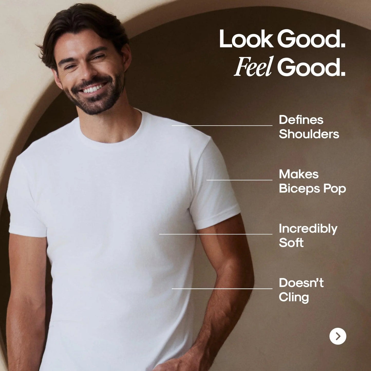 True Classic Men's 4-Pack Crew Neck T-Shirts - Premium Fit