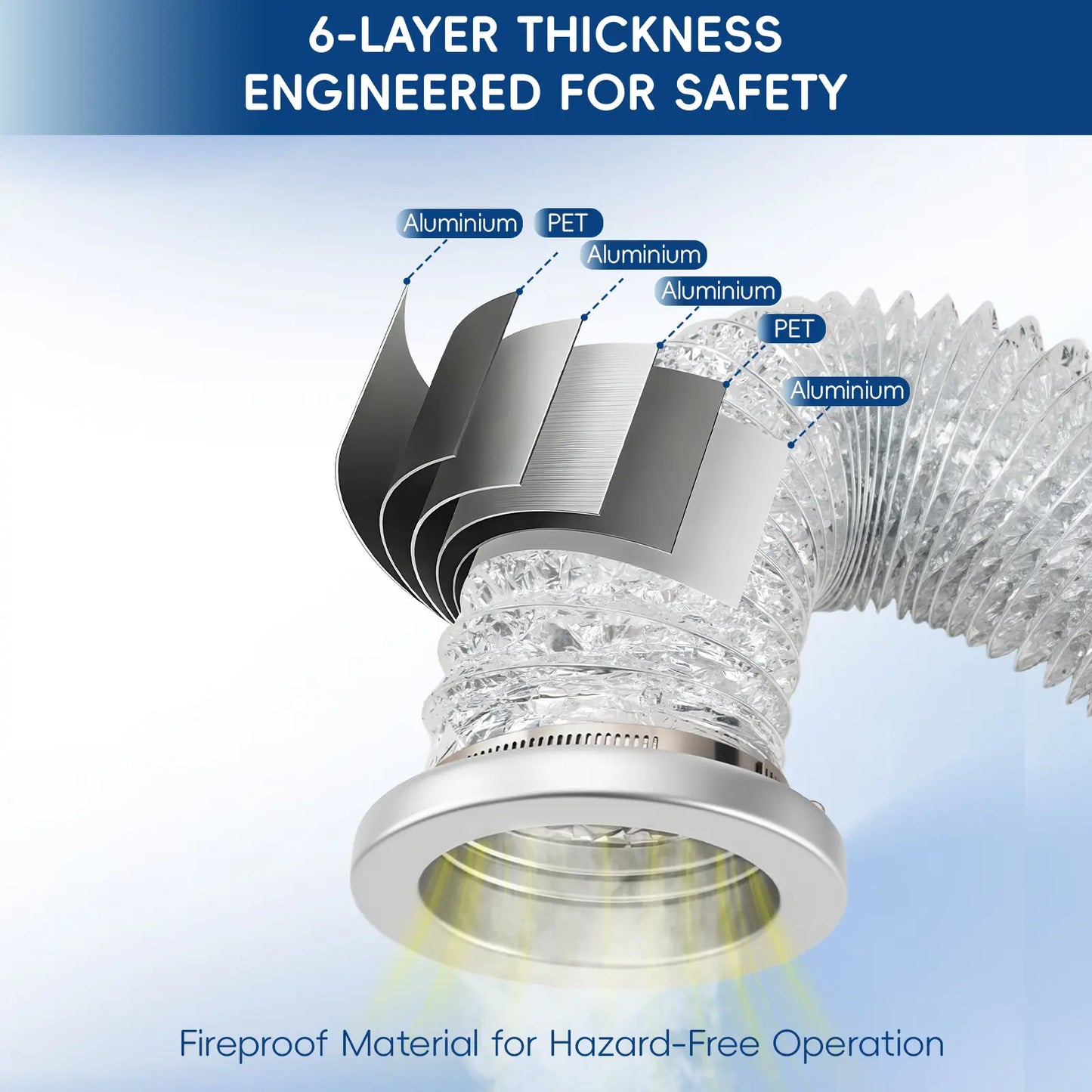 Magnetic Dryer Vent Connector Kit 4-Inch Flexible Hose
