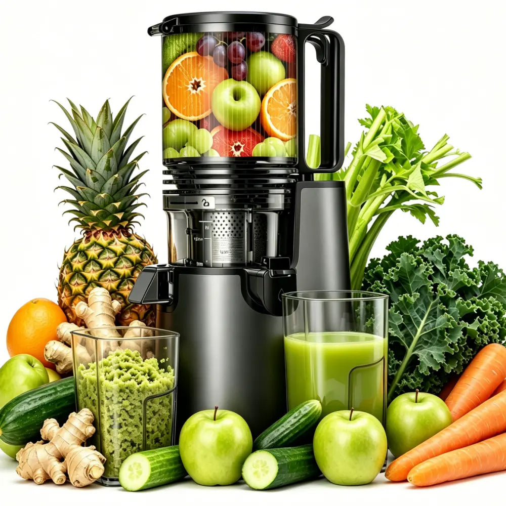350W Cold Press Juicer - High Juice Yield & Easy Clean