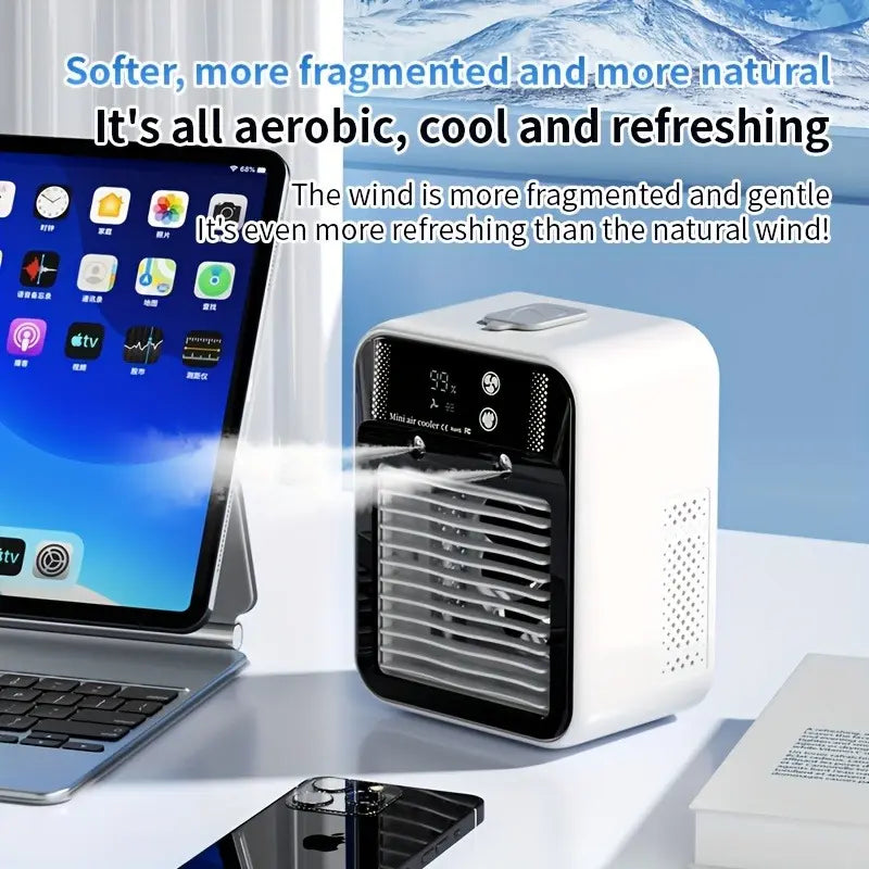 Fan Portable Air 3-in-1 Mist Cooler for Bedroom, Office