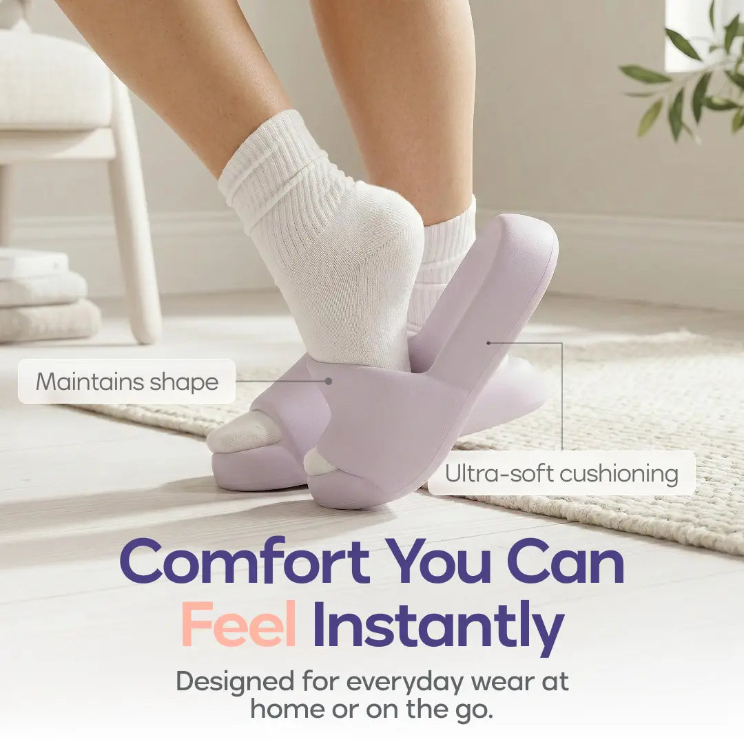 Sherlly Soft Dream Slides - Waterproof Cloud Foam Platform Slippers
