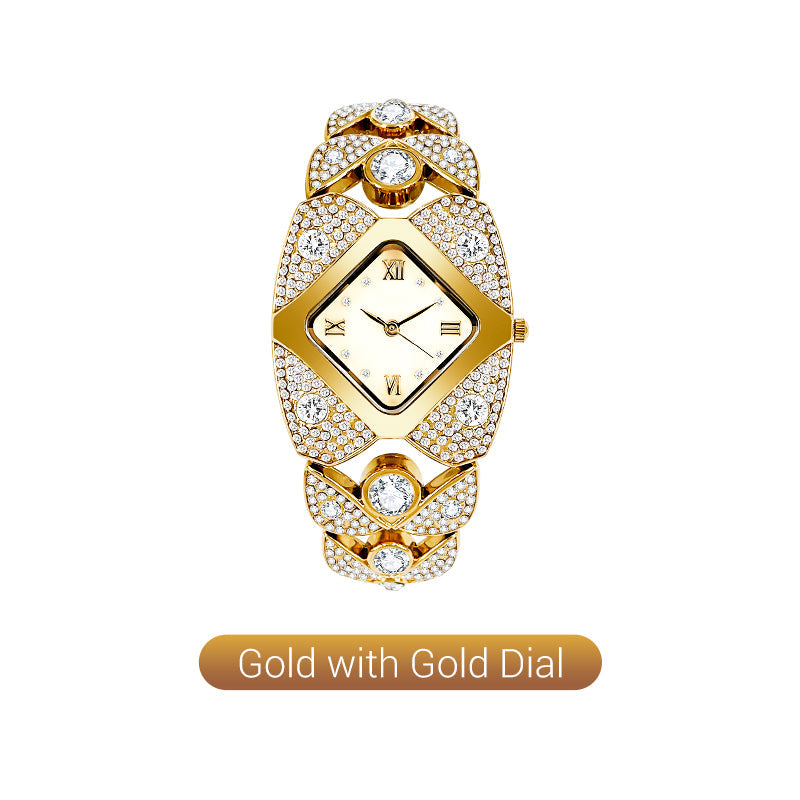 📢📢40% OFF !! ⏰Retro Quartz Watch with Sparkling Rhinestones⌚