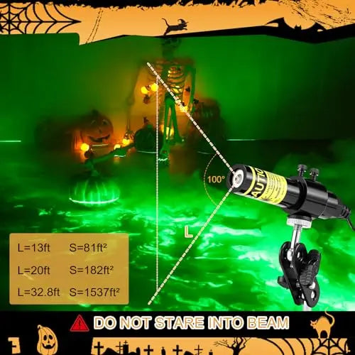 Halloween Laser Swamp Light Projector for Spooky Yard Decor