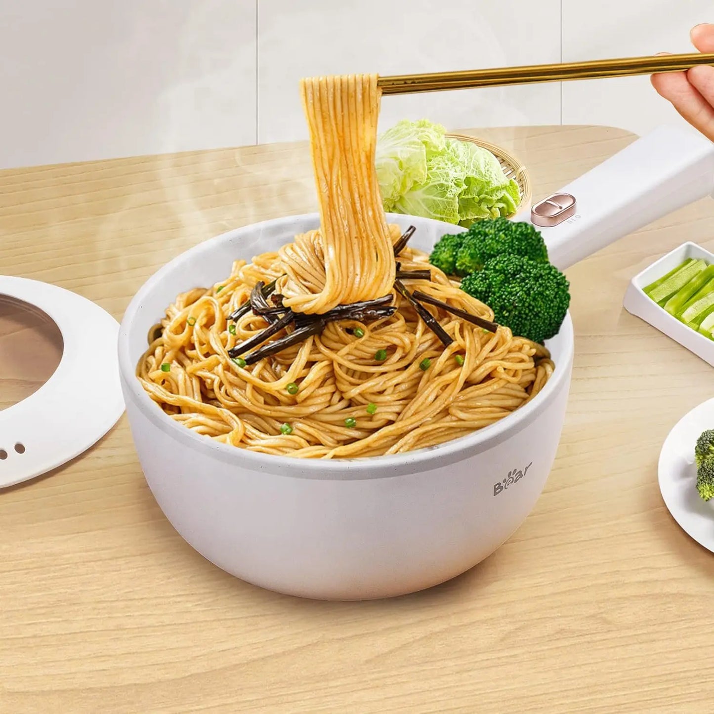 Bear Hot Pot Electric 2L Multifunctional Portable Cooker 1000W