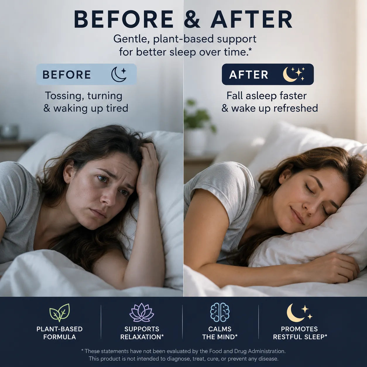 Natural Sleep Gummies - With 5-HTP, L-Theanine, Magnesium & Valerian Root - Melatonin Free - Vegan - Halal - Sugar, Gluten Free - Sweet Strawberry - 60 Gummies - 30 Servings