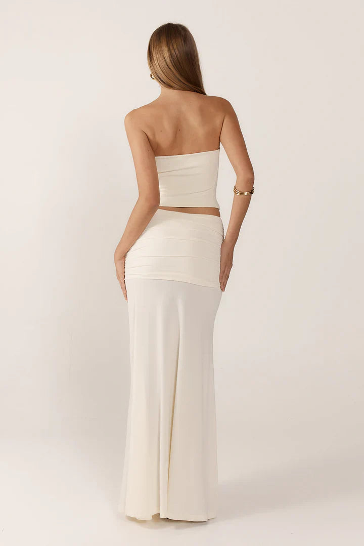 Petal Muse Strapless Floral Top