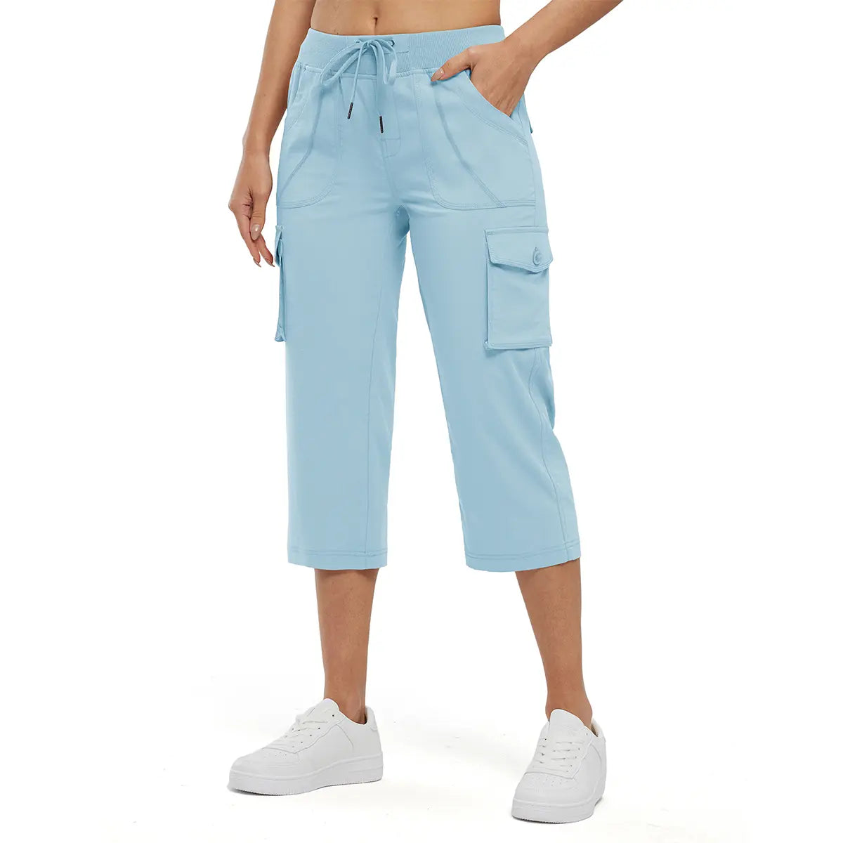 Sherlly Women's Plus Size Quick Dry Hiking Capris