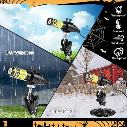 Halloween Laser Swamp Light Projector for Spooky Yard Decor