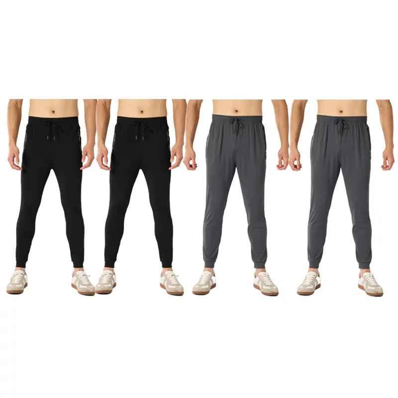 4-PACK Men's Stretch Jogger Pants - Comfortable Athletic Wear