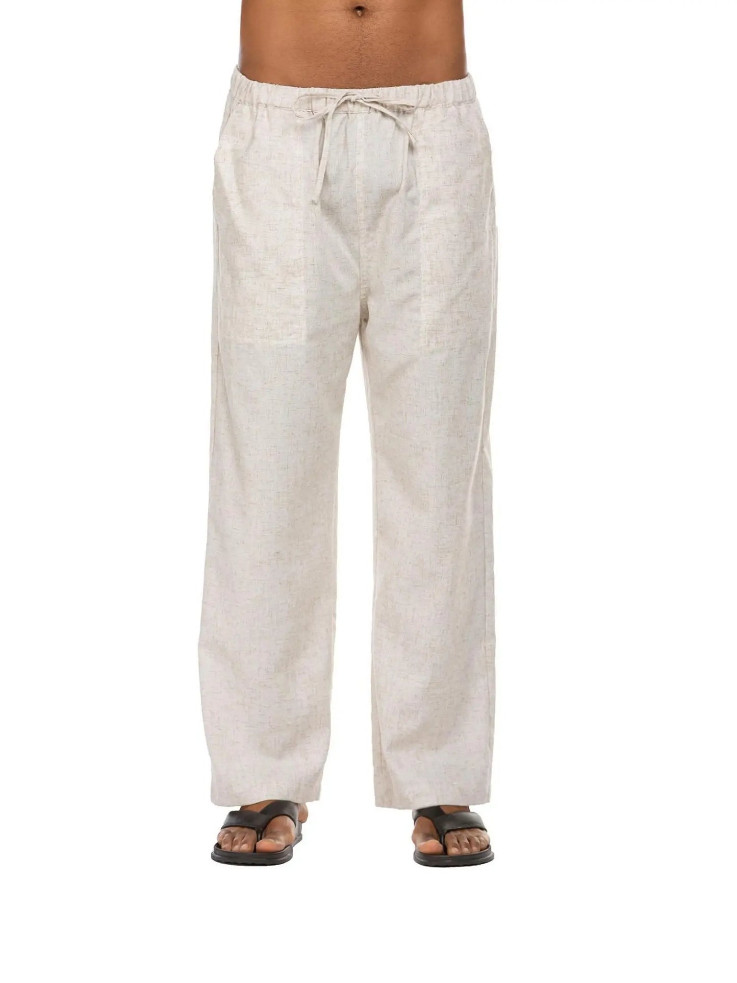 Sherlly Linen Yoga Beach Pants - Adjustable Comfort Fit